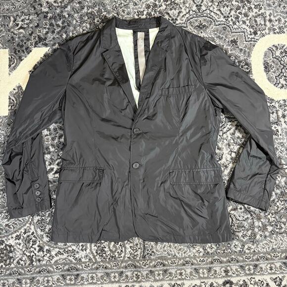 ADD Men's Nylon Blazer Jacket Size 42 Black Preowned Rare - Picture 1 of 6